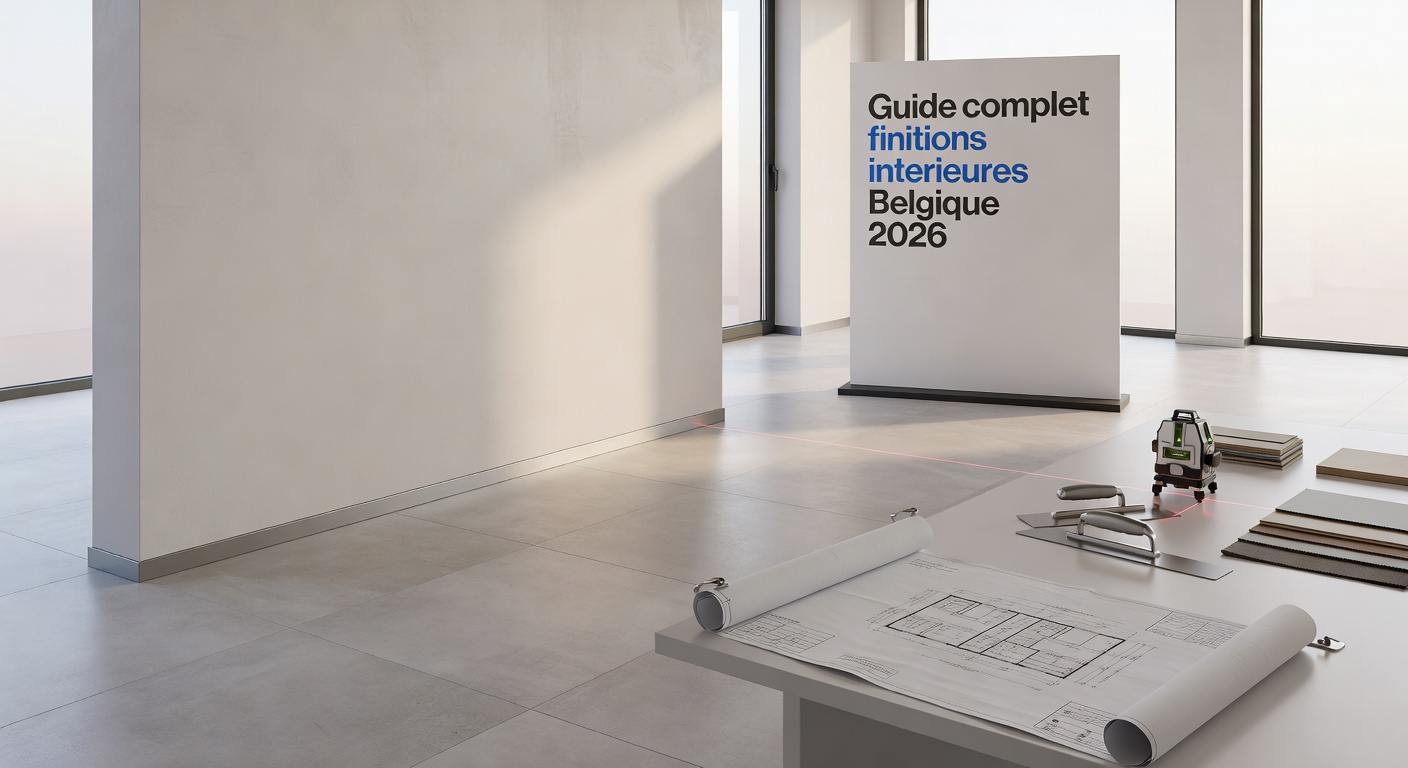 Guide complet finitions interieures Belgique 2026