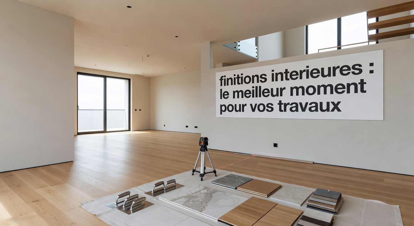 finitions interieures : le meilleur moment pour vos travaux