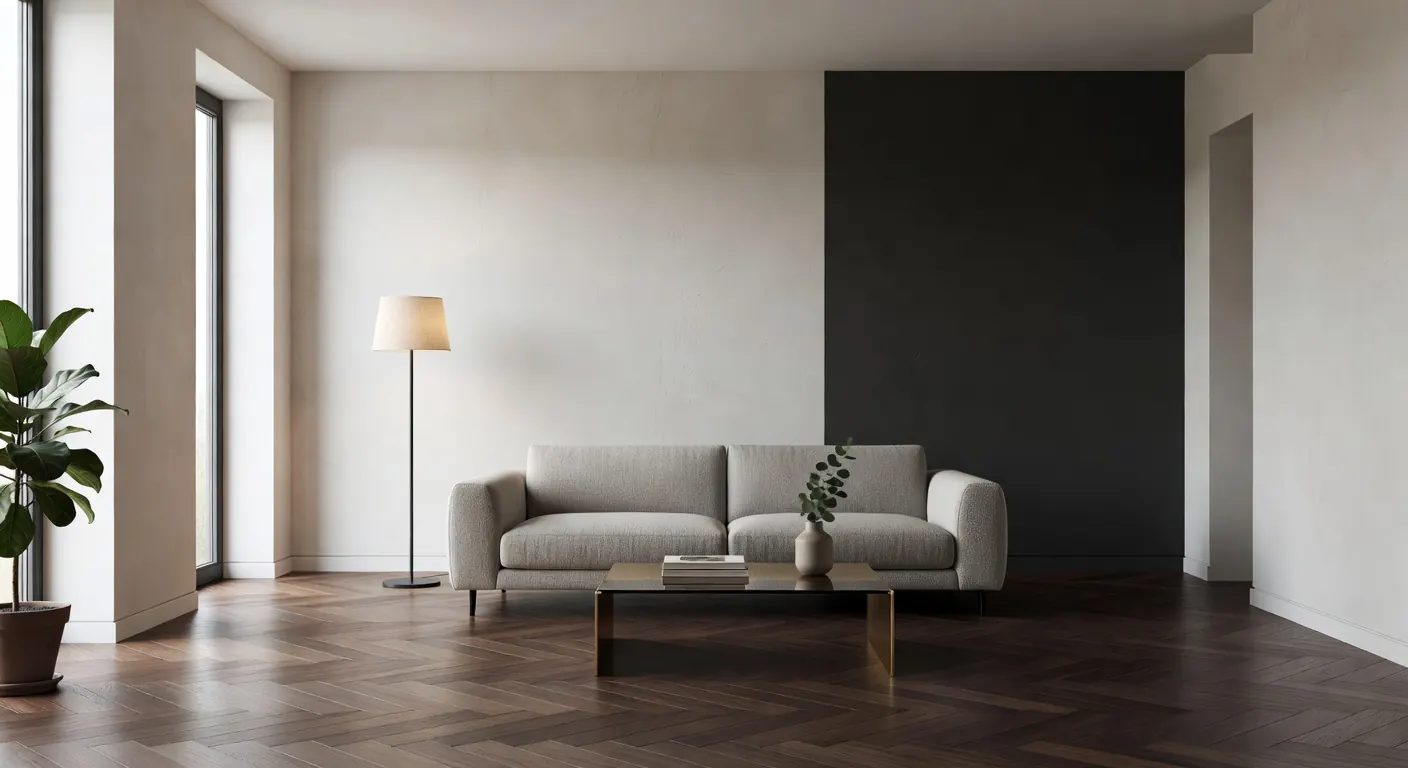Installation de finitions intérieures en cours dans une maison belge