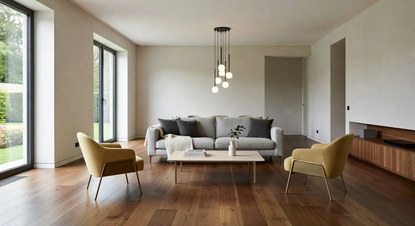 Travaux de finitions intérieures au printemps dans une maison belge