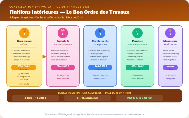 Finitions intérieures - 5 étapes dans le bon ordre 2026
